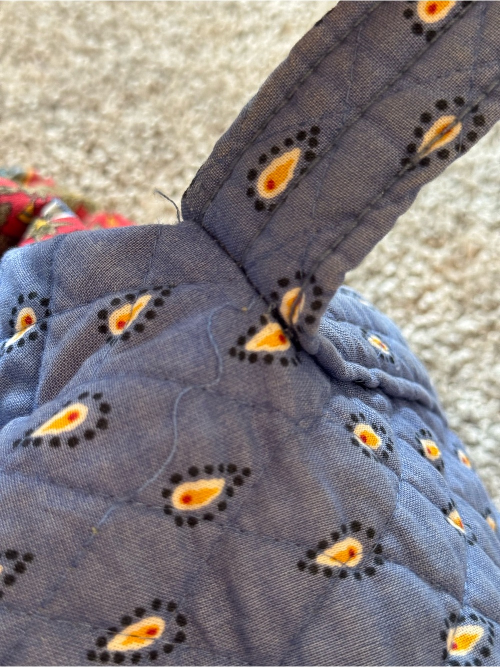 Vera Bradley Vintage / Discontinued French Blue Quilted Extra Large Duffle Bag - Picture 12 of 13